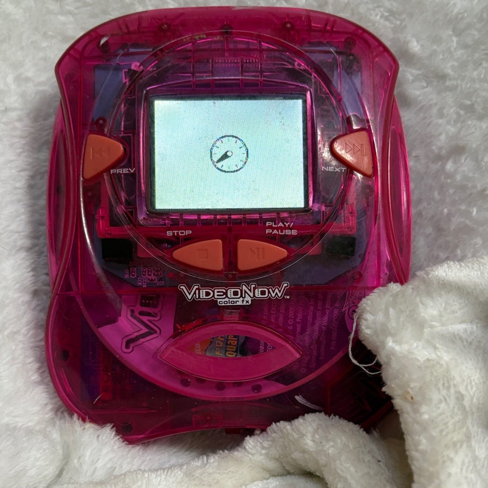 Y2K VideoNow Color FX (Non Working) & SpongeBob SquarePants disc